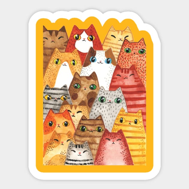 Cats Sticker by jessthechen